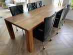 Massief kersenhouten tafel 300x100 cm, Huis en Inrichting, Tafels | Eettafels, Ophalen, 200 cm of meer, 50 tot 100 cm, Zo goed als nieuw