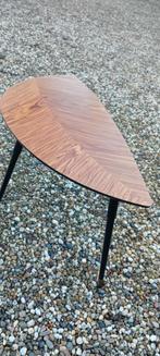 Ikea Lovbacken Vintage tafeltje,Houten Blad en Zwarte Poten, Verzamelen, Ophalen