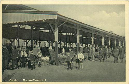 (701-260-001) Gouda Nieuwe Veemarkt, Verzamelen, Ansichtkaarten | Nederland, Zuid-Holland, Verzenden