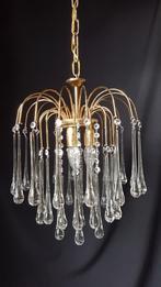 hanglamp 1970s Paolo Venini styl waterfall chandelier, Huis en Inrichting, Lampen | Kroonluchters, Ophalen of Verzenden, Gebruikt