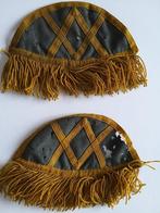 2 schouderstukken vooroorlogs militaire muziek, Verzenden, Landmacht, Nederland, Embleem of Badge