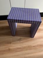 Paarse bijzettafel xenos 48x48x32, Minder dan 55 cm, Rond, Zo goed als nieuw, Ophalen