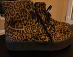 Hub Luipaard Schoenen - Echt Leer, Weinig Gedragen, Ophalen of Verzenden, Zo goed als nieuw, Bruin, Sneakers of Gympen