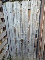Houten Tuinpoort met Slot en Beugels, Tuin en Terras, Schuttingen, Ophalen, Gebruikt, Hout, Minder dan 3 meter