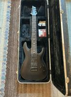 Schecter C-7 SLS Evil Twin, 7-snarige gitaar, Satin Zwart, Muziek en Instrumenten, Ophalen of Verzenden, Zo goed als nieuw, Solid body