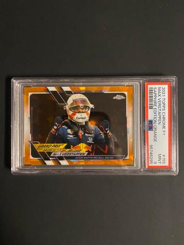 F1 Max Verstappen #155 2021 Orange Sapphire #/25 PSA 9 beschikbaar voor biedingen