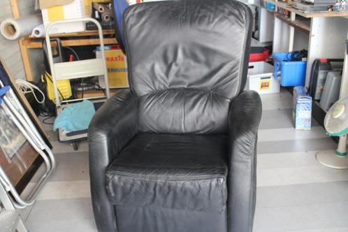 Helee mooie sta op stoel met beste kwaliteit leder, Huis en Inrichting, Fauteuils, Zo goed als nieuw, Leer, 50 tot 75 cm, 75 tot 100 cm