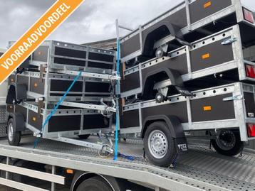 NIEUWE VDM / bakwagen aanhangwagen 258x130 / op voorraad beschikbaar voor biedingen