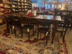 Robuuste houten tafel - 6-8 personen, Ophalen, Gebruikt, 200 cm of meer, 50 tot 100 cm