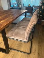 6 eetkamerstoelen van Paco Meubelen - Softyl Pebble, Ophalen, Gebruikt, Vijf, Zes of meer stoelen, Stof