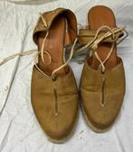 Espadrilles met bruin leder, marioalvino, maat 38, Kleding | Dames, Schoenen, Ophalen, Bruin, MARIOALVINO, Espadrilles of Moccasins