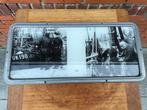 Oude afbeelding Urk in metalen frame uit trein., Verzamelen, Ophalen of Verzenden, Gebruikt, Trein, Overige typen