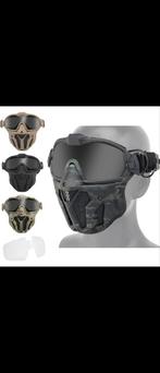 Tactical airsoft gezichtsmasker met met anti condens ventila, Sport en Fitness, Ophalen of Verzenden, Zo goed als nieuw