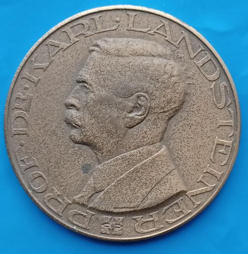 Penning Prof. Dr.Karl Landsteiner - De Bloedtransfusiedienst, Postzegels en Munten, Penningen en Medailles, Brons, Nederland, Verzenden