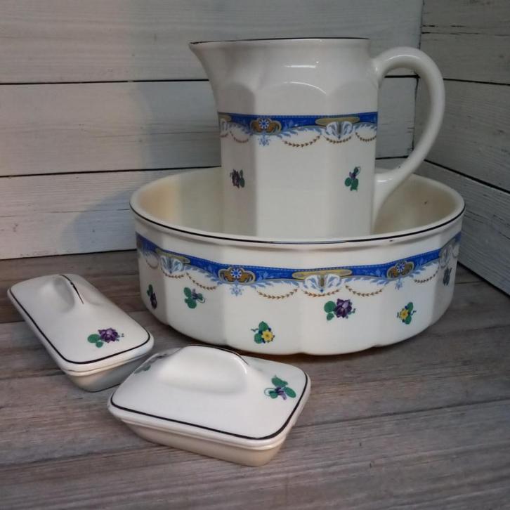 Complete lampetset, van Ditmar Urbach, Czechoslovakia, Antiek en Kunst, Antiek | Keramiek en Aardewerk, Ophalen of Verzenden