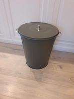 Grijze ijzeren Prullenbak - Stijlvol en Praktisch, Ophalen, Met pedaal, Onbekend, Nieuw