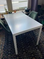 Witte tafel Ikea, Huis en Inrichting, Tafels | Eettafels, Ophalen, Gebruikt, 100 tot 150 cm, 50 tot 100 cm