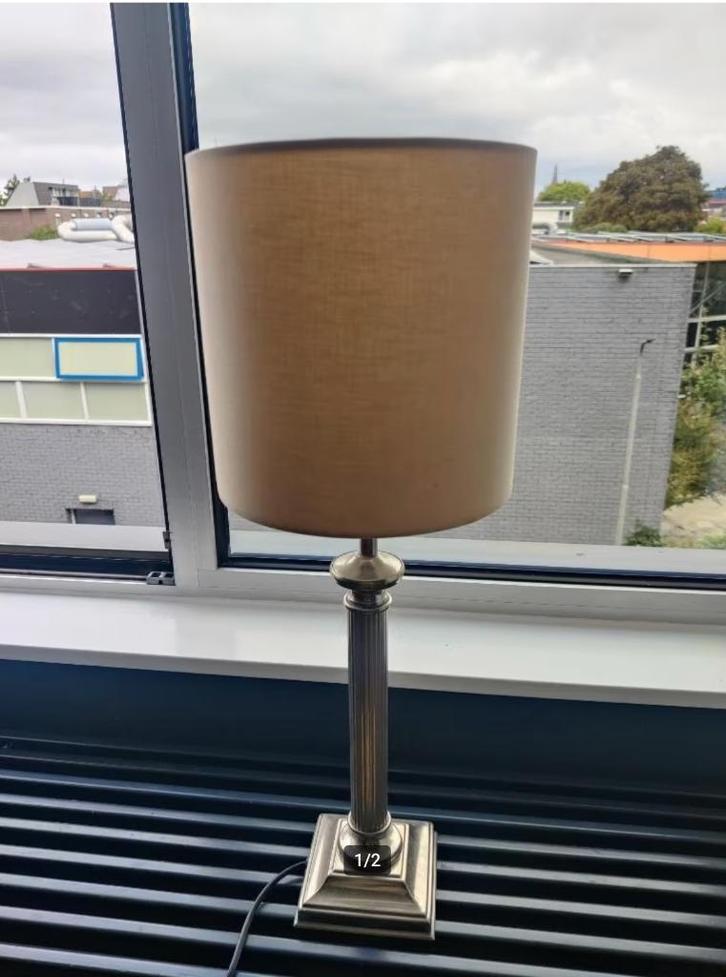 Mooie Tafellamp/ Zuillamp met kap, Huis en Inrichting, Lampen | Tafellampen, Zo goed als nieuw, Minder dan 50 cm, Ophalen