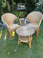 Rotan tuinset, Tuin en Terras, Tuinsets en Loungesets, Ophalen, Gebruikt, 2 zitplaatsen