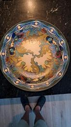 Antiek Gouda Plateel Bord - 42cm - Gelijmd, Antiek en Kunst, Antiek | Keramiek en Aardewerk, Ophalen