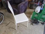 Retro eethoek stoelen, Huis en Inrichting, Stoelen, Ophalen, Wit, Zo goed als nieuw, Vier
