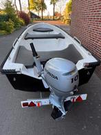 Zeer nette sloep + 10 pk Honda, Watersport en Boten, Sloepen, Ophalen, Tot 10 pk, Zo goed als nieuw, 3 tot 6 meter