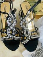 DAMES PUMPS STRASS maat 37, Ophalen, Zwart, Onbekend, Zo goed als nieuw