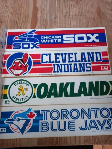 Vintage MLB Bumper Stickers  30 * 7.5cm. Jaren '80.  beschikbaar voor biedingen