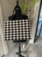 Stoffen shopper in pepita ruit - zwart/beige - nieuw, Ophalen of Verzenden, Nieuw, Zwart, Shopper