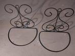Set van 2 metalen plantenbak houders, Ophalen, Gebruikt, Minder dan 30 cm, Tuin