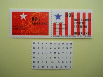 Nederland 1997 Serie met paar Nvph.1723/1724a+1725 postfris  beschikbaar voor biedingen