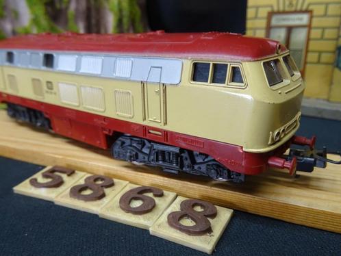 5868=Lima diesel loc 218 van de Duitse spoorwegen.288, Hobby en Vrije tijd, Modeltreinen | H0, Gebruikt, Locomotief, Gelijkstroom