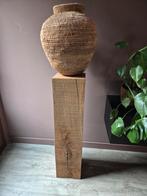 Robuuste Eiken Zuil / Sokkel, Huis en Inrichting, Woonaccessoires | Zuilen en Pilaren, Ophalen of Verzenden