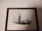 Grote partij diverse mooie schilderij lijstjes scheepvaart, Verzamelen, Scheepvaart, Ophalen, Zo goed als nieuw, Motorboot