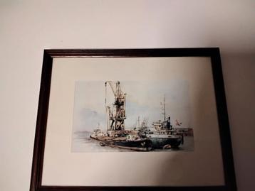 Grote partij diverse mooie schilderij lijstjes scheepvaart  beschikbaar voor biedingen