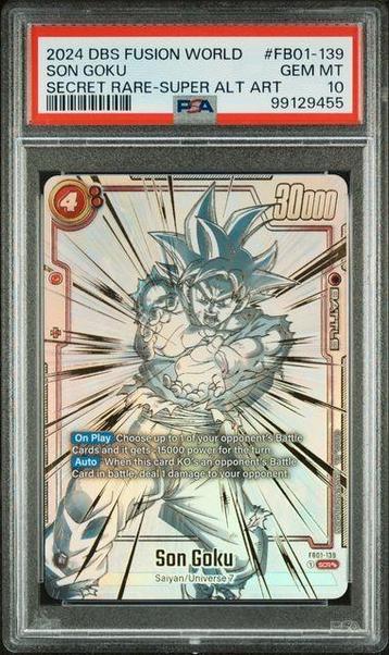 TCG Dragon Ball FB01-139 PSA10 beschikbaar voor biedingen