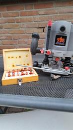 Top Craft bovenfrees met doos 12 delig freesset, Topcraft/FERM, Gebruikt, Ophalen of Verzenden, Bovenfrees