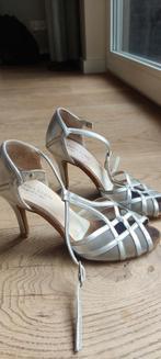 Anna Kern zilveren dames dansschoen latin maat 4,5, Ophalen of Verzenden, Gebruikt, Schoenen