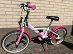 Kinderfiets BTWIN 16 inch (incl zijwieltjes), Fietsen en Brommers, Fietsen | Meisjes, Ophalen, Zo goed als nieuw, 16 inch