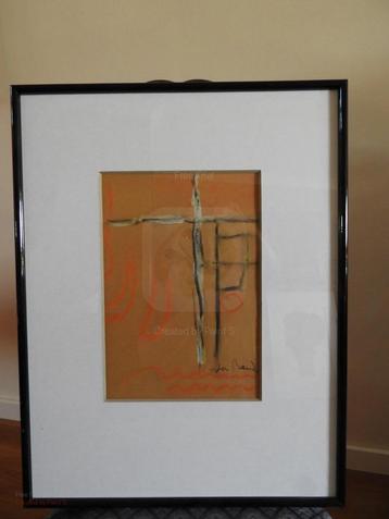 Abstract schilderij - Gesigneerd - Jan Brand beschikbaar voor biedingen