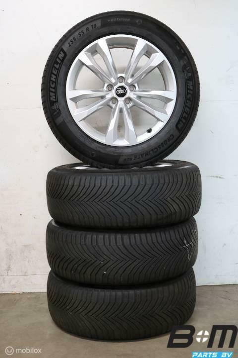 Set 19 inch velgen + 4S banden Audi Q7 4M 4M0601025CH, Auto-onderdelen, Banden en Velgen, Banden en Velgen, Zomerbanden, 19 inch