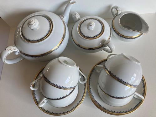Rosenthal Bavaria porseleinen theeservies (Elite Goldrim), Antiek en Kunst, Antiek | Servies compleet, Ophalen