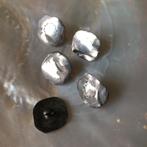 5 antieke zilveren knopen uit 1809, Ophalen of Verzenden, Zilver