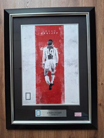 Johan Cruijff litho in luxe lijst (beperkte oplage) beschikbaar voor biedingen