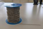 Kogelketting en kliksluitingen, vernikkeld, 2,5mm, Ophalen of Verzenden, Nieuw
