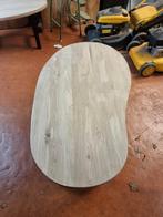Massief eiken organische salontafel 120x65x50cm, Ophalen, 100 tot 150 cm, 50 tot 100 cm, Minder dan 50 cm
