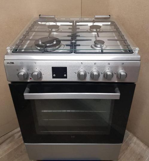 Etna RvS gasfornuis grill hete lucht wokbrander nieuwe staat, Witgoed en Apparatuur, Fornuizen, Zo goed als nieuw, Vrijstaand