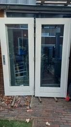 Dubbele openslaande deuren tuindeuren met kaderrubbers, Doe-het-zelf en Verbouw, Deuren en Horren, 120 cm of meer, Ophalen of Verzenden