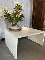 Vintage marmeren salontafel – strak Italiaans design, Ophalen of Verzenden
