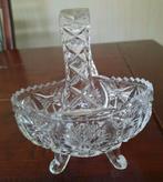 Vintage, mooi helder kristallen mandje, snoep schaaltje, Antiek en Kunst, Antiek | Glas en Kristal, Ophalen of Verzenden